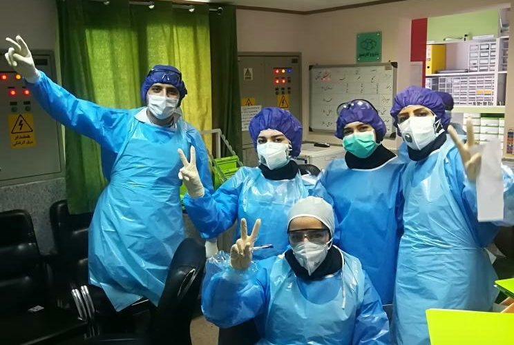 مدافعان سلامت در بیمارستان سراب